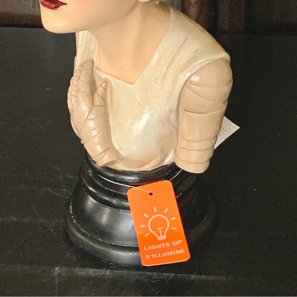 Bride of Frankenstein Bust Light Up Halloween Decor - Picture 9 of 16